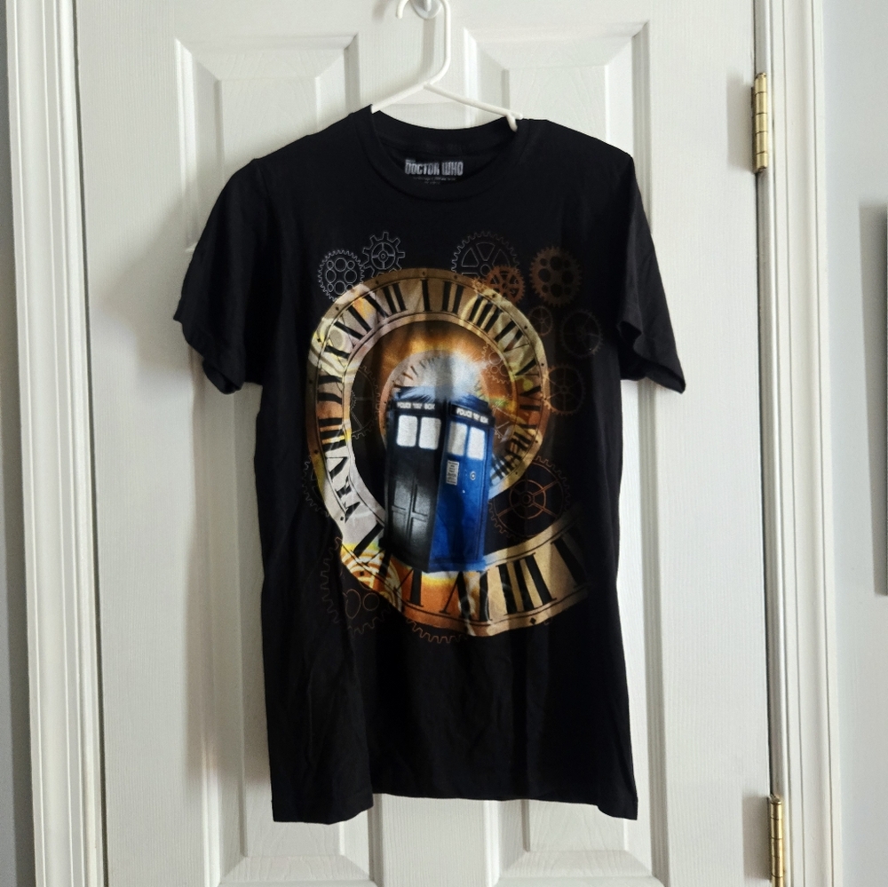 Ripple Junction Small Black Doctor Who T-Shirt